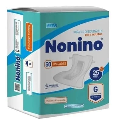 50 Pañales Descartables Para Adulto Nonino Grande