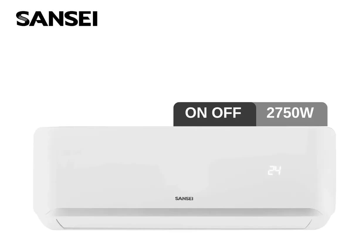 Aire Acondicionado Sansei Split Frio/calor 2365 Frigorías / 2750 Watts Blanco Sa