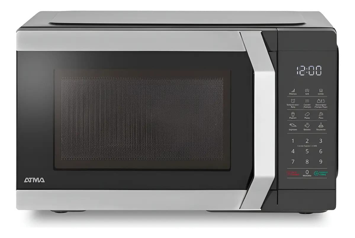 Microondas Atma Matdgb23uan 23litros Digital Con Grill Negro