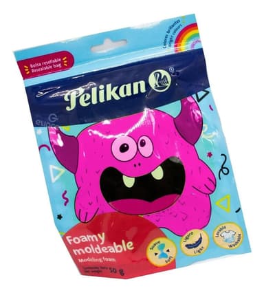 Foamy Pelikan Goma Masa Moldeable Flexible Y Suave 50gr X1 Color Magenta