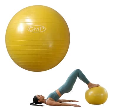 Pelota Gmp 55 Cm Amarilla Esferodinamia Pilates Yoga Textura Color Amarillo