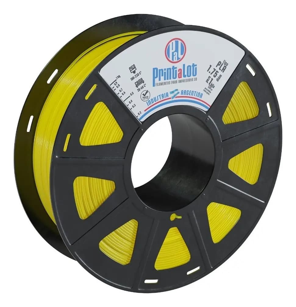 Filamento Para Impresoras 3d Pla 1.75mm X 1kg :: Printalot Color Amarillo traslucido
