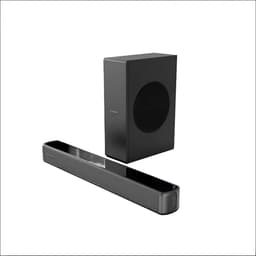 Barra De Sonido 2.1 Con Subwoofer 70w Bluetooth Etheos Color Negro Frecuencia 60