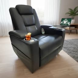 Sillon Masajeador Y Relax 8 Motores Calor Lumbar Negro