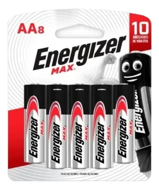 Pila AA Energizer MAX E91 Cilíndrica - pack de 8 unidades