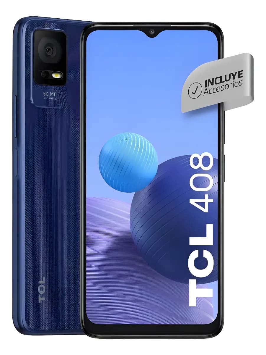 Teléfono Celular Tcl 408 6+64 Midnight Blue Rva Color Azul