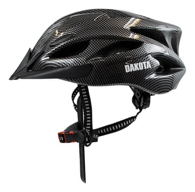 Casco Bicicleta Dakota Regulable Liviano Con Visera Ventilación Color Negro