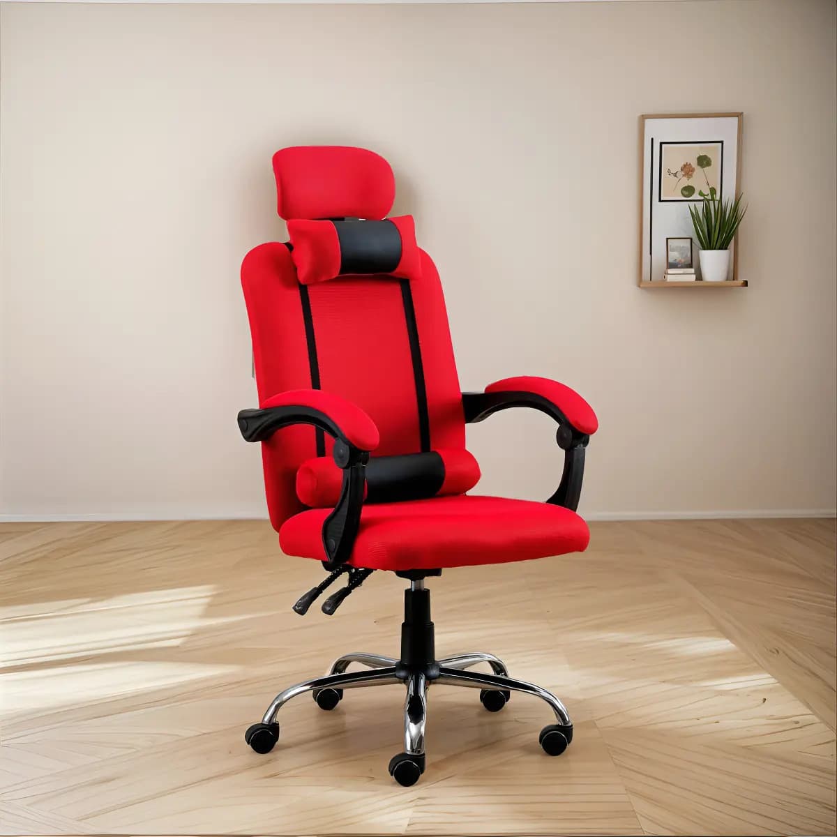 Sillon Silla Escritorio Gamer Playstation Giratoria Oficina Color Rojo Material Del Tapizado Mesh/tela