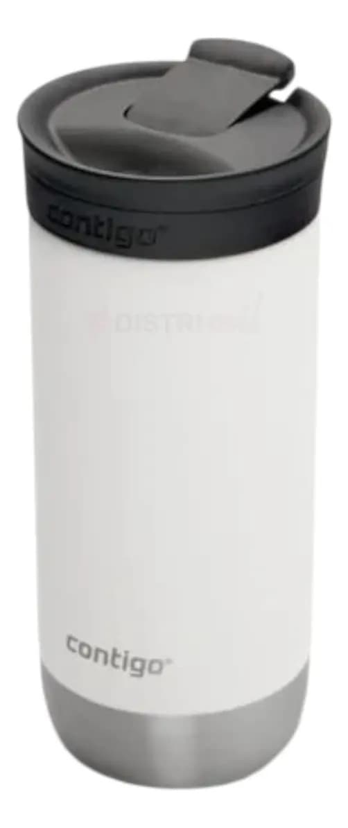 Vaso Termico Contigo Salt Blanco X473ml 20hs Conservacion Fria 6 Horas Caliente - Acero Inoxidable Libre Bpa - Mantiene Café Té Agua Uso Ideal Oficina Camping Viaje - Anti Derrame Tapa A Rosca
