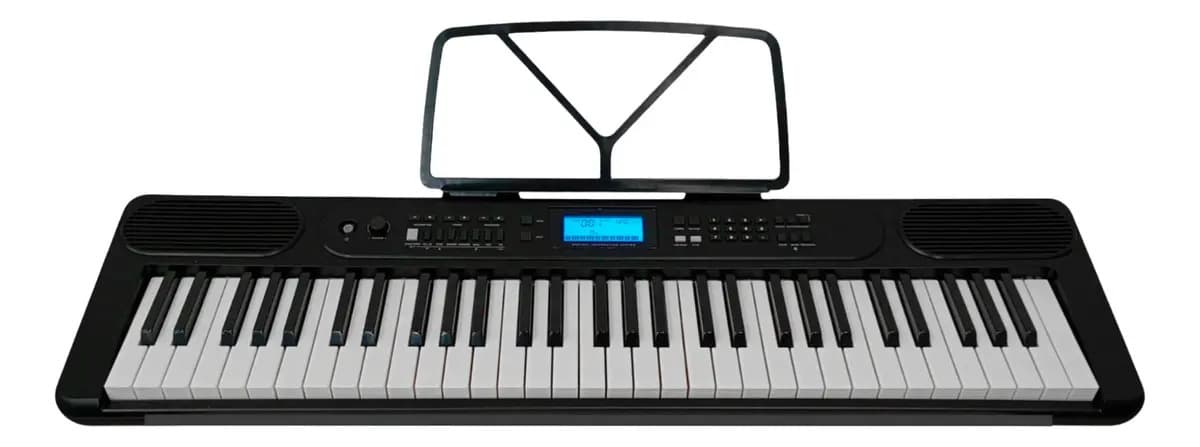 Teclado 61 Teclas Sensitivas 500 Timbres Y Usb-midi Color Negro Sunset Sk188