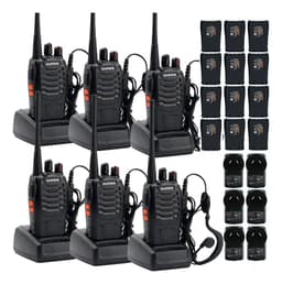 Walkie-talkie Baofeng Walkie-talkie BF 888S de 4 radios y frecuencia UHF - negro