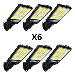 Reflector Solar LED con Sensor de Movimiento para Exterior – Pack x 6 Blanco Frío