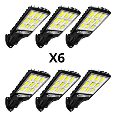 Reflector Solar LED con Sensor de Movimiento para Exterior – Pack x 6 Blanco Frío
