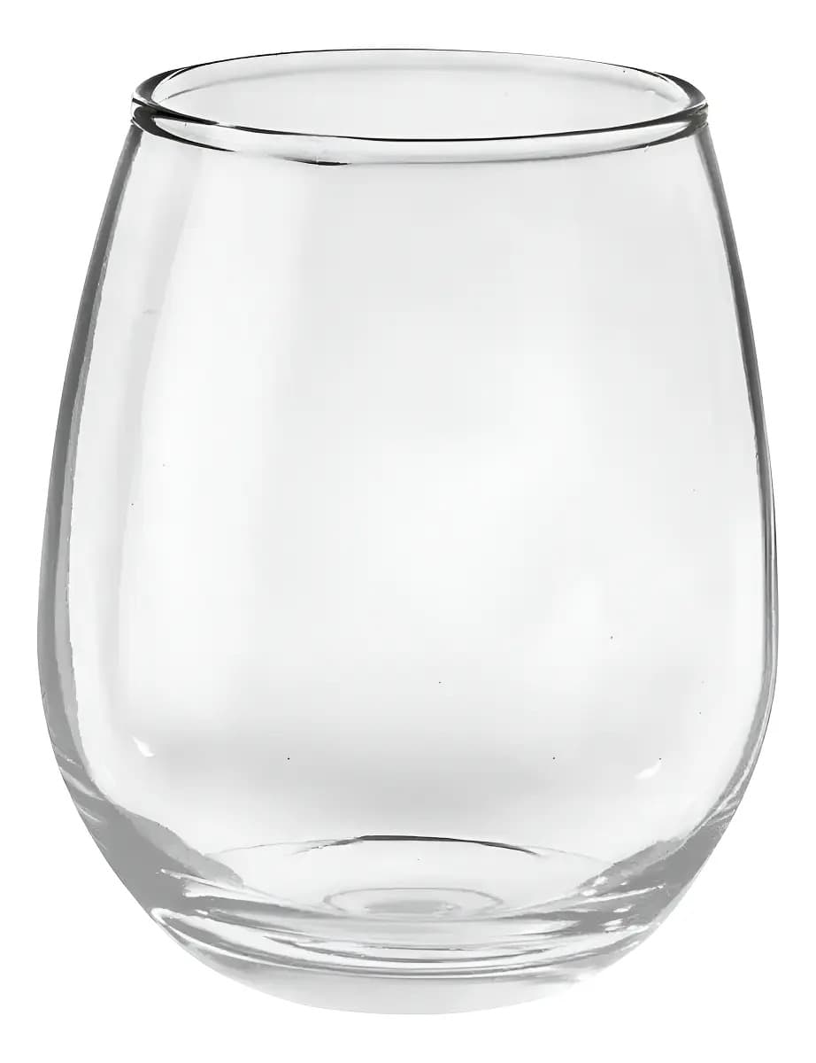 Vaso Vidrio Copa S/tallo Copón Vino Gourmet Rigolleau X36 Color Flint