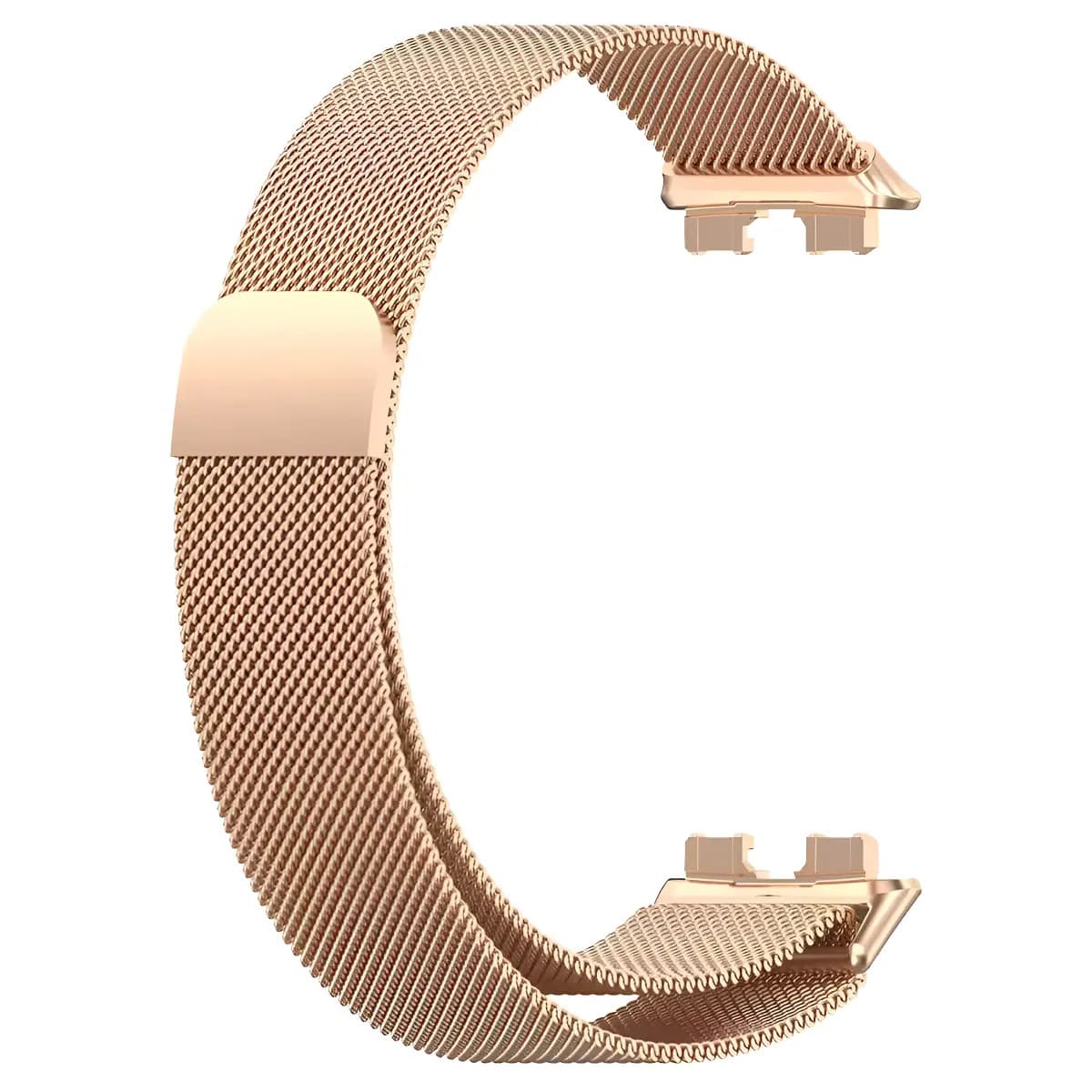 Malla Metalica Milanese Compatible Con Reloj Huawei Band 8 Huawei Band 9 Huawei Band 10 1.47 Generica Marca Miaband Color Rosa Gold
