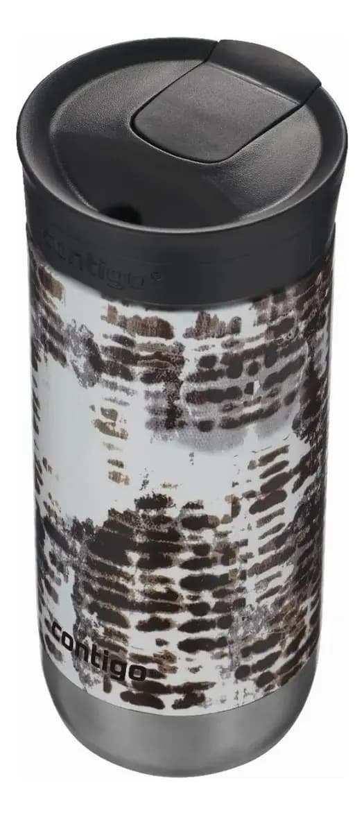 Vaso térmico Contigo Huron Snakeskin color marrón 473mL