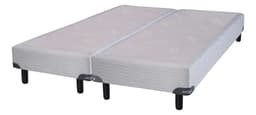 Base Sommier Queen Size Inducol 160x200 Blanco Madera Dividida