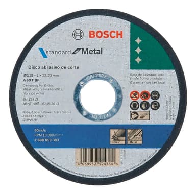 Discode corte Bosch 2608619383 115mm x 1mm color verde oscuro