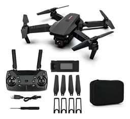 Cámara Infantil Drone E88 Para Principiantes Hd1080mp Wifi C Negro