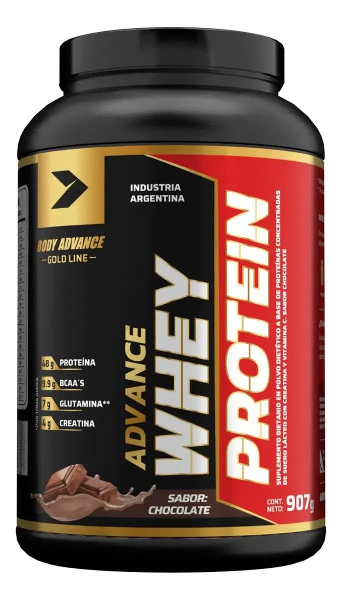 Proteína Whey Concentrada Body Advance Gold Line de Chocolate