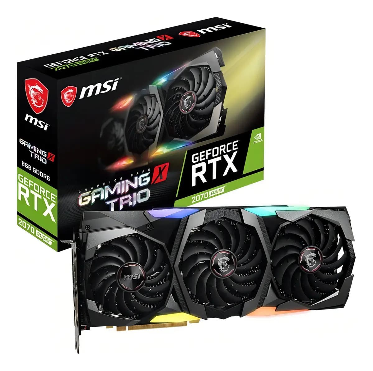 Placa Video Geforce Rtx 2070 8gb Msi Super X Trio
