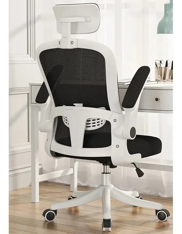 Silla de Oficina Ergonomica Dyvan 256 Blanco Malla Ajustable Reclinable