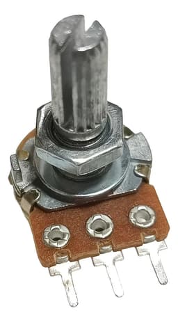Potenciómetro Rotativo Potenciometro Monolineal 16mm Estriado 50K Pack 10