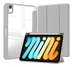 Funda Protector Smart Slot Lapiz Para iPad 11 A16 + Vidrio Color Gris