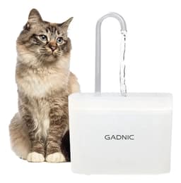 Bebedero Fuente De Agua Gadnic Automático Perro Gato Blanco