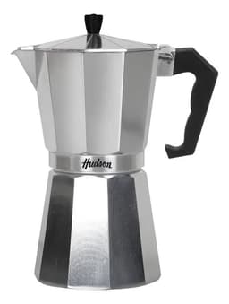 Cafetera Italiana Acero Pulido 12 Pocillos Ó 600ml Hudson Cafetera