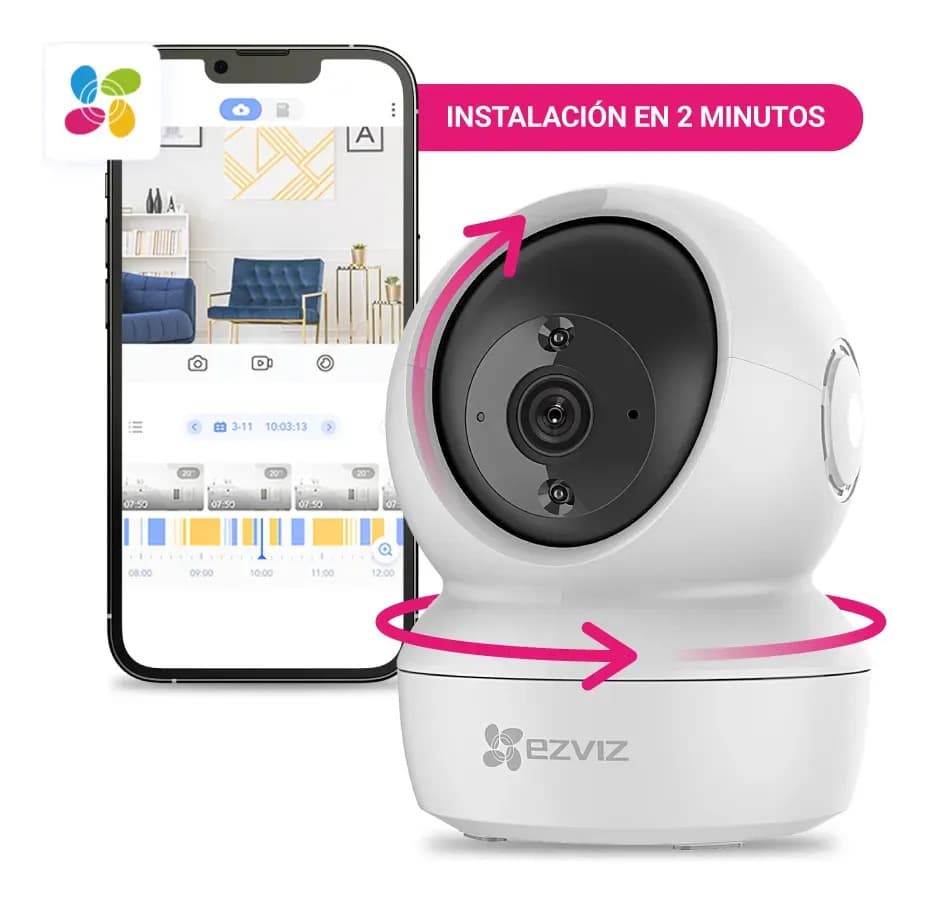 Cámara C6n Ezviz By Hikvision Ip Inalambrica Wifi Slot Memo Blanco