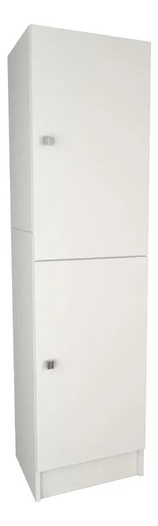 Organizador Escobero Funcional 2 Puertas Despensero Limpieza Blanco Melamina Mueble Cocina Multiuso 148x40 CM Guardado Densensa Hogar Comedor Alacenero Home Collection