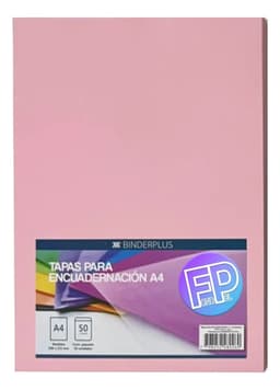 Tapa A4 Poliprop. Encuadernar Espiralar X 50 Color O Cristal Color Rosa Pastel