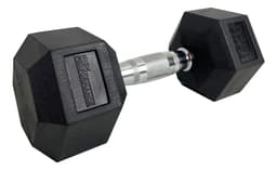 Mancuernas Hexagonales Engomada 10 Kg X Unidad. Mancuerna Color Negro