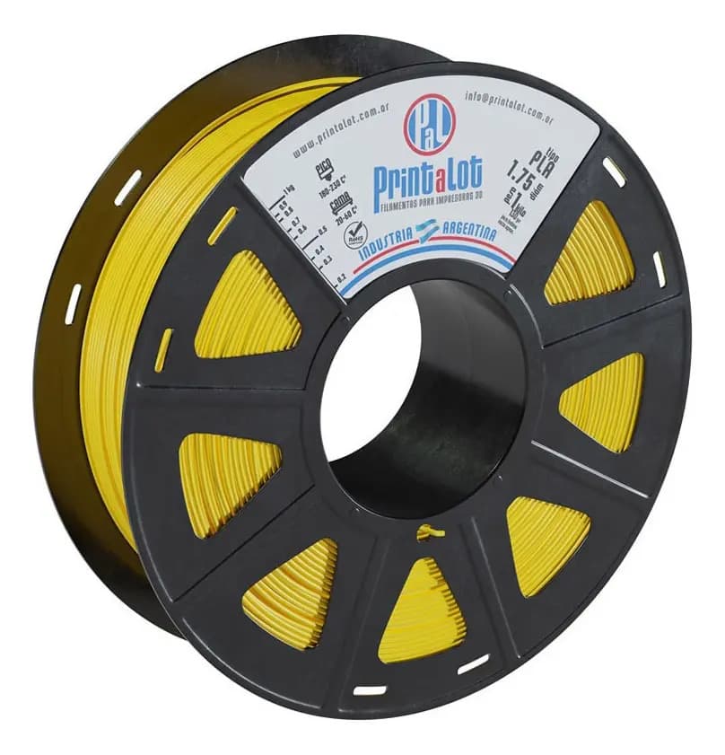 Filamento 3D Printalot PLA de 2.85mm y 1kg amarillo