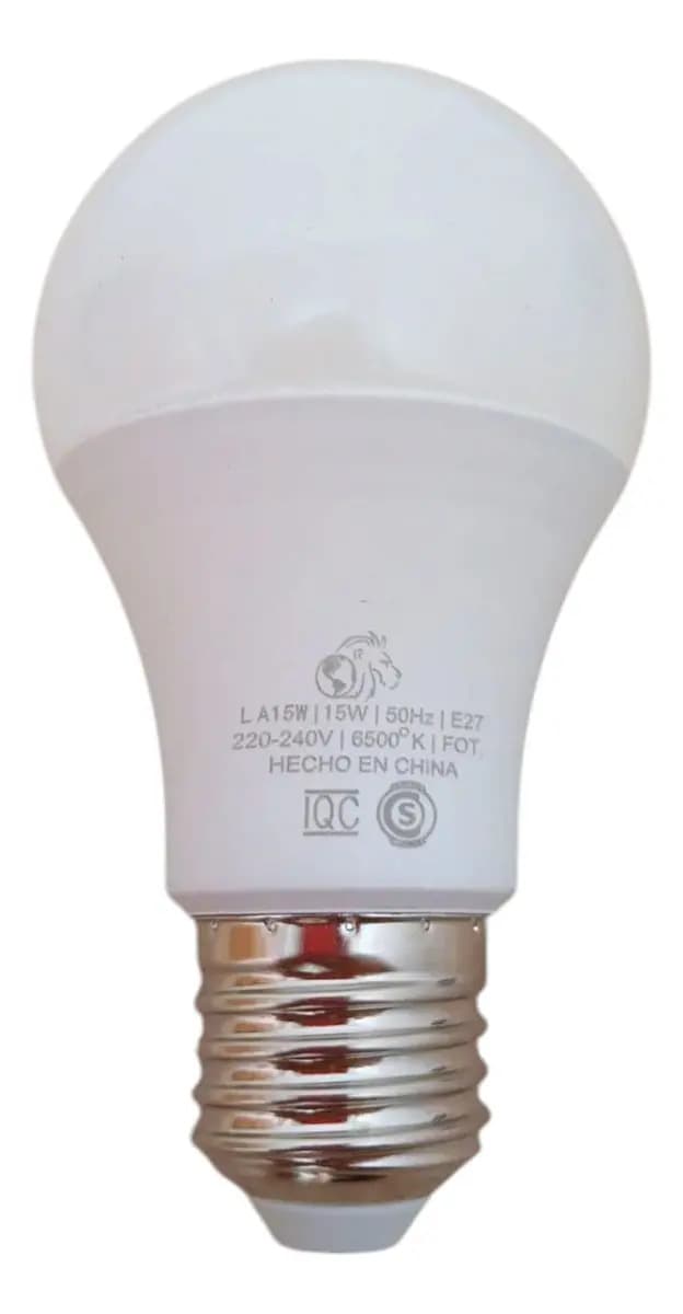 Lampara Led Con Fotocelula 15w Luz Fría Light Lion