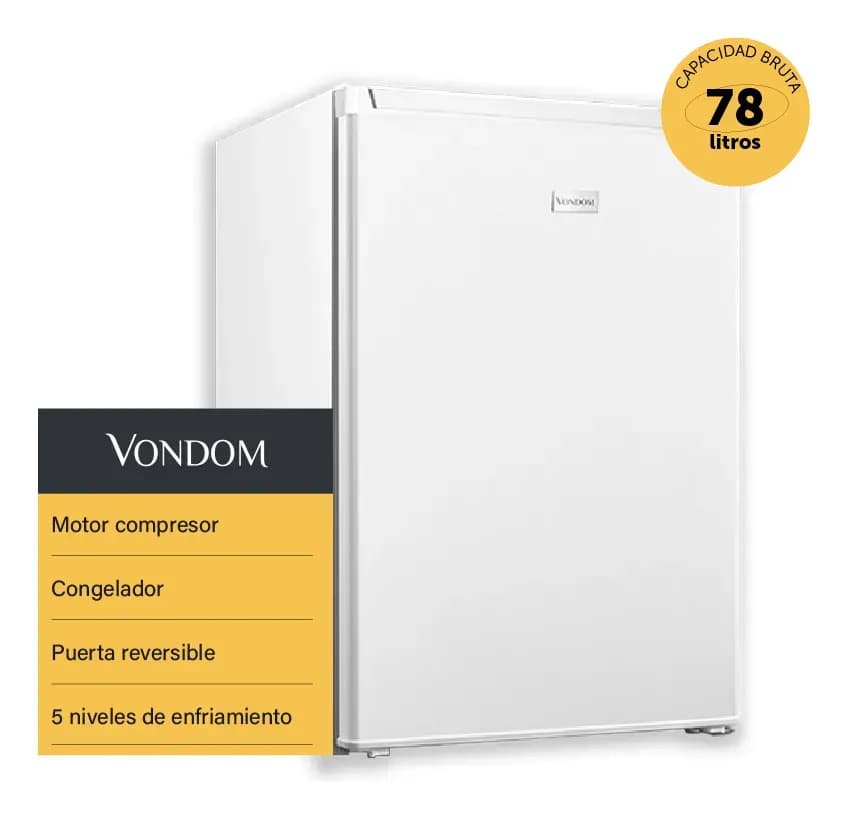 Frigobar Vondom 78 L Blanco RFG170B Motor Compresor