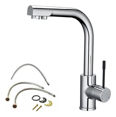 Griferia Piazza Kitchen Pro Cocina Agua Filtrada 10321 Cromo Plateado Cromado