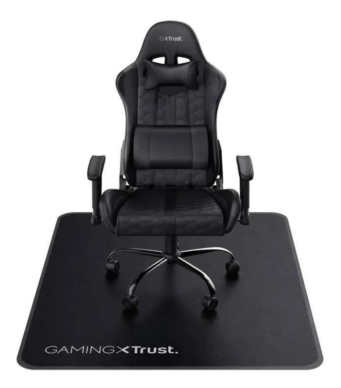 Alfombra Gamer Trust Gxt 715 P/ Silla Antideslizante Mat Cta Negro Goma