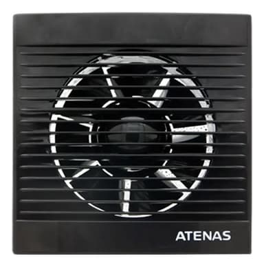Extractor Aire Atenas 6 Pulgadas Plastico Abs Negro Atenas