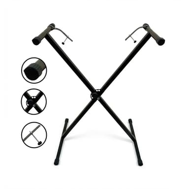 Pie Soporte Tijera Simple Teclado 7 Posiciones Sunset Music Jyc-d