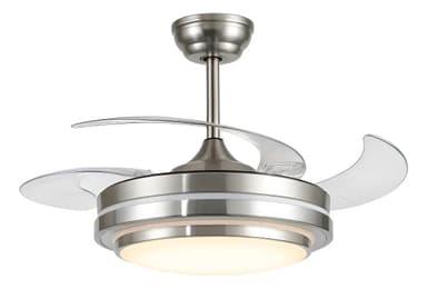 Ventilador De Techo Retráctil 4 Aspas Control Remoto Ambi O 4 1.1 M