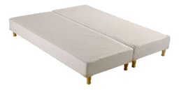 Base Box Sommier Queen Size 2,00 X 1,60 Doble Somier Color Blanco