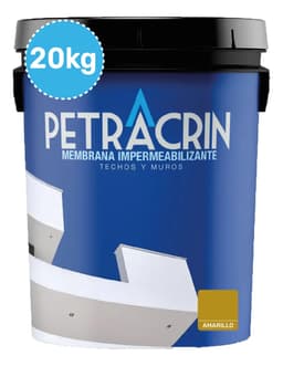 Membrana Liquida 20 Kg Membrana Transitable Elastomérica Acabado - Color Amarillo