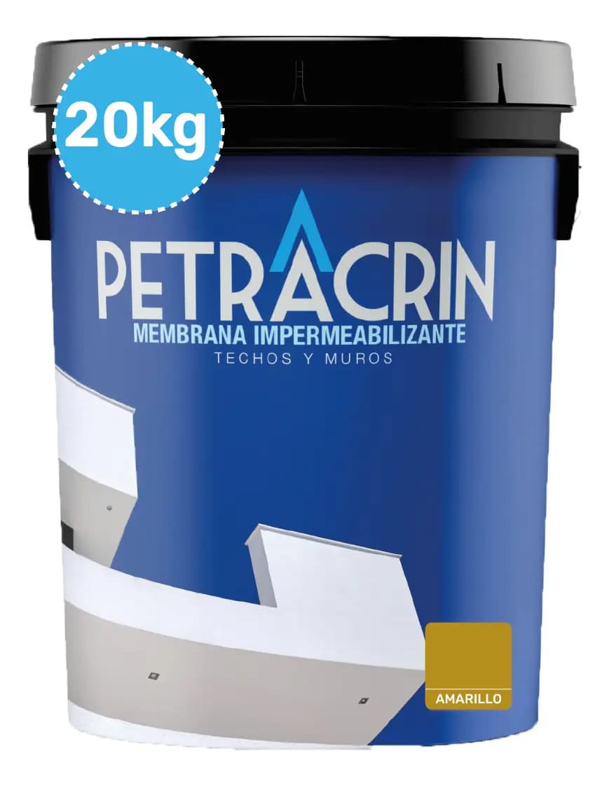 Membrana Liquida 20 Kg Membrana Transitable Elastomérica Acabado - Color Amarillo