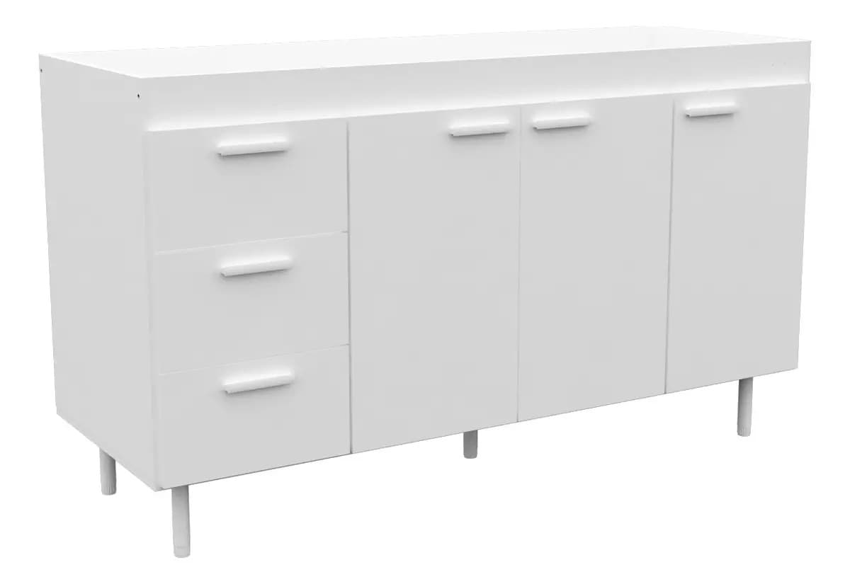 Bajo Mesada S/ Bacha Cocina Mosconi Exp.1,40m Blanco