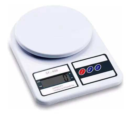 Balanza de cocina digital SQ Cozinha SF-400 pesa hasta 10kg Blanco