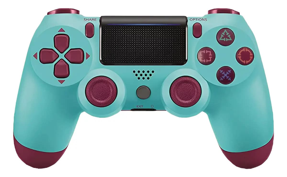 Control Inalámbrico Compatible Con Play Station 4/pc Color Cyan