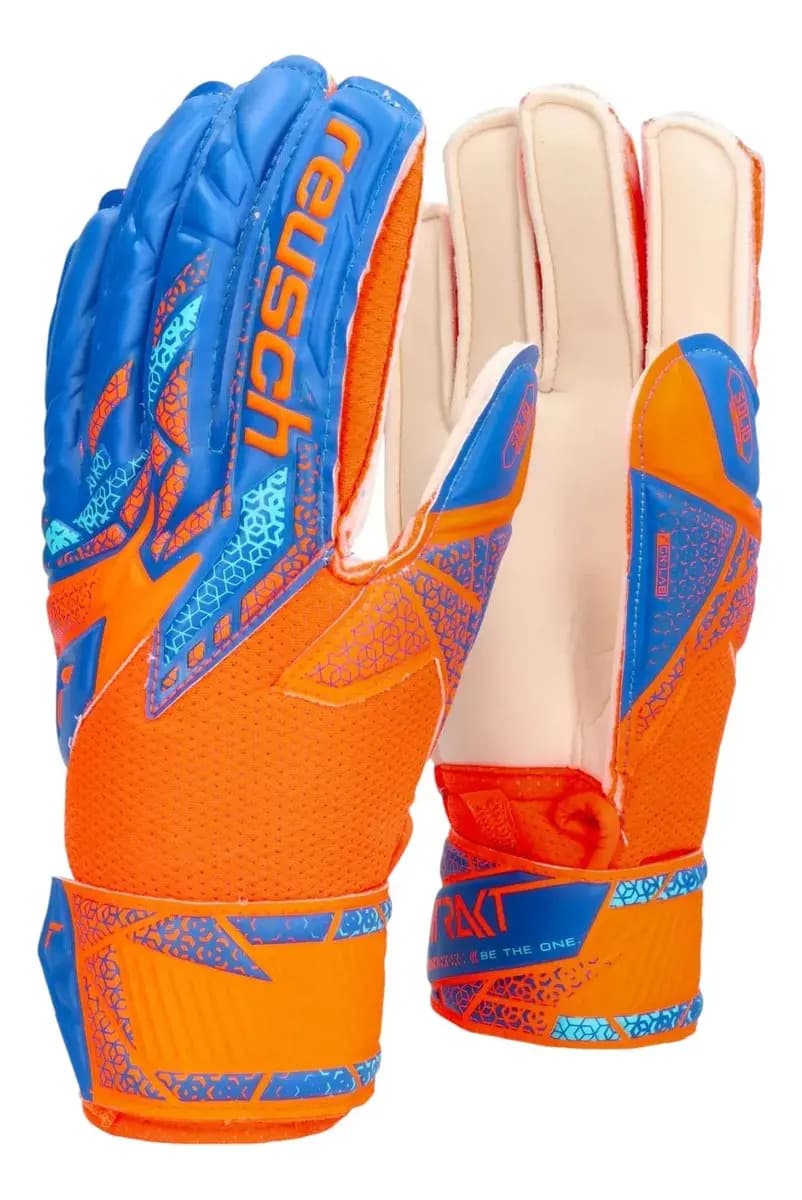 Guantes Arquero Reusch Attrakt Solid Futbol Profesional Color Naranja Talle 10