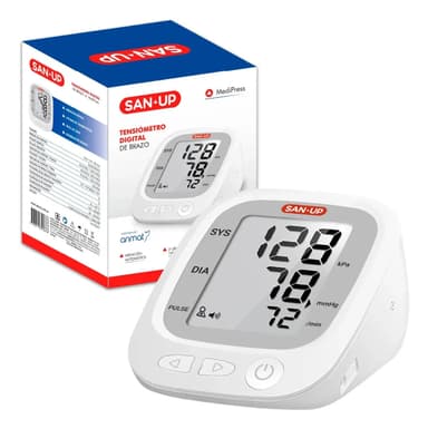 Tensiómetro Digital De Brazo San-up Medipress 192 Mediciones Blanco